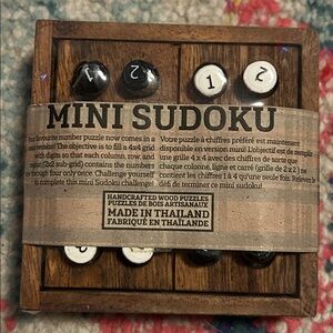 3/25$ 🛒 Mini wooden SUDOKU game NEW!